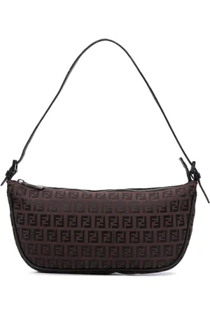Fendi 2000-2010 Zucchino Canvas shoulder bag