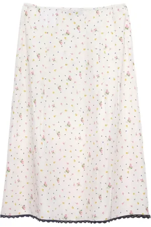 Prada Floral-print skirt