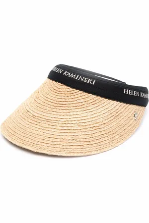 HELEN Raffia logo visor