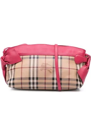 Burberry 2000-2024 Haymarket Check Coated Canvas Bow Tie crossbody bag