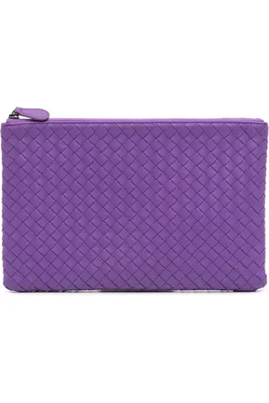 Bottega Veneta 2012-2024 Medium Nappa Intrecciato Zip Pouch clutch bag