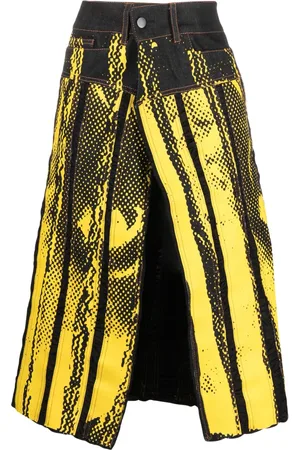 Feben Chariot Biker printed cotton skirt
