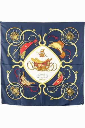 Hermès 20th Century Springs Silk Scarf 90 scarves