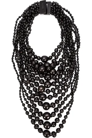 MONIES Tiered round bead necklace