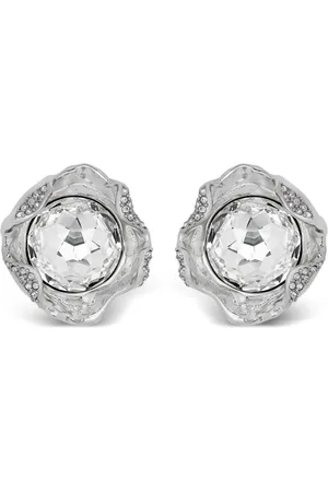 Oscar de la Renta Crystal-embellished earrings