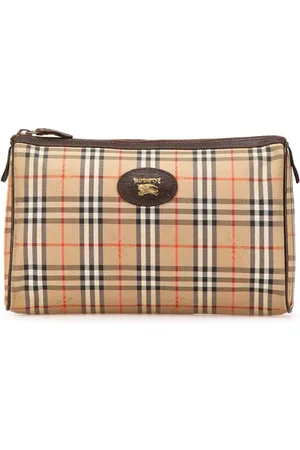 Burberry 20th Century Haymarket Check Canvas clutch bag
