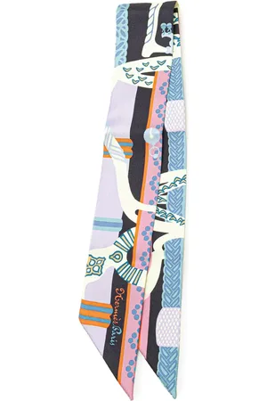 Hermès 2020-2024 Fantaisie d Etriers Silk Twilly Scarf scarves
