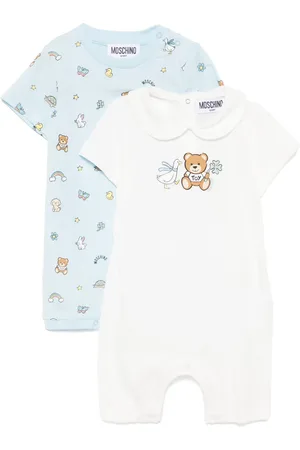 Moschino Graphic-print rompers (set of 2)