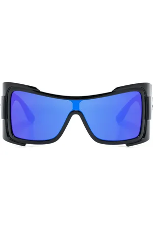 VERSACE Medusa-plaque mask-frame sunglasses