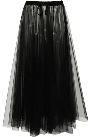 FORTE FORTE Sheer tulle maxi skirt