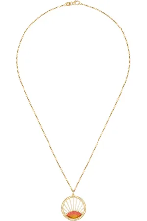 Andrea Fohrman 18kt yellow diamond sunset pendant necklace