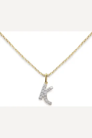 Monica Vinader 14kt yellow K diamond necklace