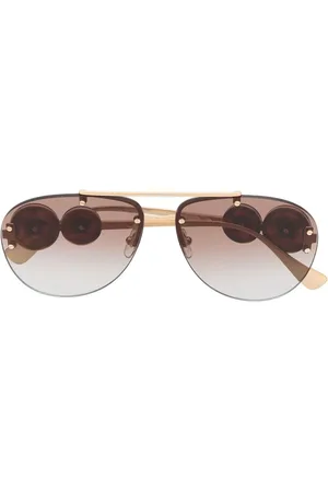 VERSACE Medusa Head pilot-frame sunglasses