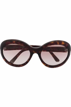 Tom Ford Logo tortoiseshell-effect sunglasses