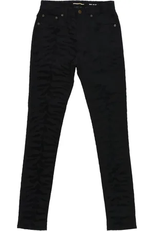 Saint Laurent Zebra print jeans