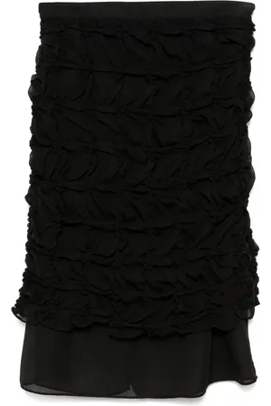 Rokh Scrunched chiffon skirt