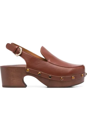 Chloé Stud-detail leather mules