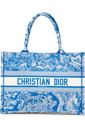 Dior 2022 Medium Canvas Embroidered Dioriviera Toile De Jouy Book tote bag