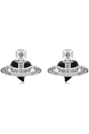 Vivienne Westwood New Diamante Heart earrings