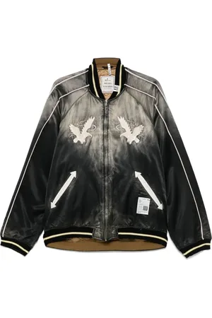 Maison Mihara Yasuhiro Embroidered satin bomber jacket