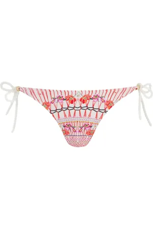 TEMPERLEY LONDON Pomegranate floral-print bikini bottom