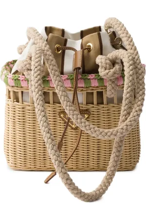 Prada Mini Wicker shoulder bag