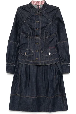 LOUIS VUITTON 2008 denim skirt suit