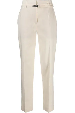 Brunello Cucinelli Crpped high-waisted trousers