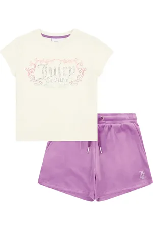 Juicy Couture Rhinestone-embellished short set