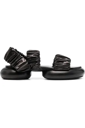 Jil Sander 45mm ruched-strap chunky sandals