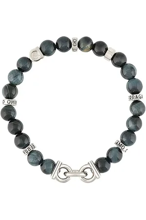 Salvatore Ferragamo Semi-precious stone and Gancini bracelet
