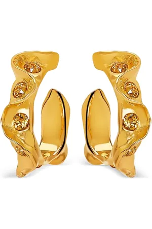 Oscar de la Renta Crystal-embellished earrings