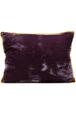 Anke Drechsel Contrasting-border velvet cushion