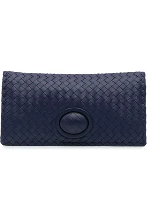 Bottega Veneta 2012-2024 Nappa Intrecciato Fold Over Turn Lock clutch bag
