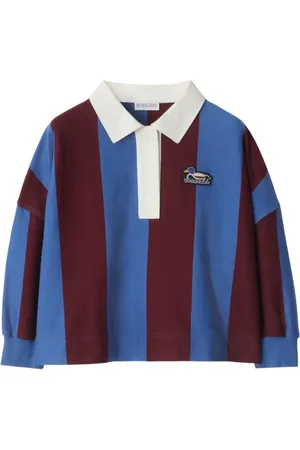 Burberry Striped cotton polo shirt