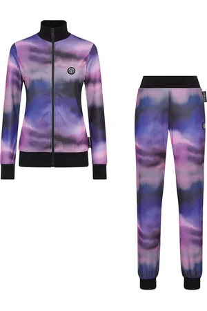 Philipp Plein Tie-dye pattern jogging tracksuit