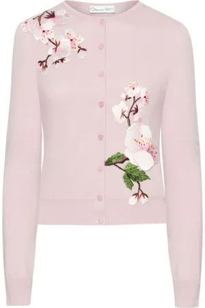 Oscar de la Renta Floral-embellished cardigan