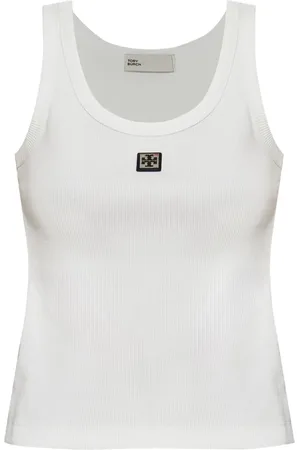 Tory Burch Logo-patch tank top