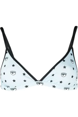 Chiara Ferragni Logo-print triangle-cup bra