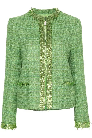 VALENTINO GARAVANI Sequin-embelished tweed jacket