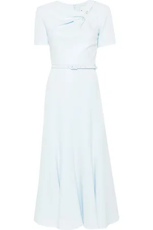 Roland Mouret Belted cady midi dress