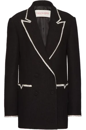 VALENTINO GARAVANI Embroidered tweed blazer