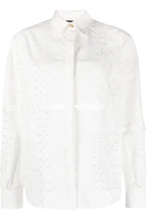 Roberto Cavalli Cut-out detailing cotton shirt