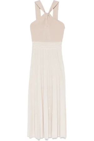 D.EXTERIOR Fine-knit midi dress