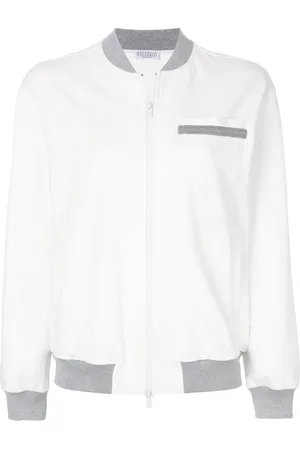 Brunello Cucinelli Jersey bomber jacket