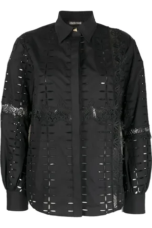 Roberto Cavalli Cut.out embroidered shirt