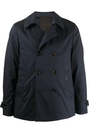 MOORER Double-breasted short peacoat