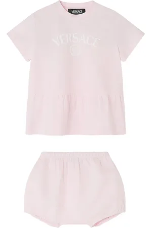 VERSACE Logo-print T-shirt dress