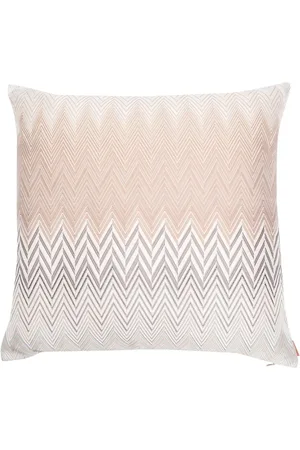 Missoni Zig-zag embroidered cushion