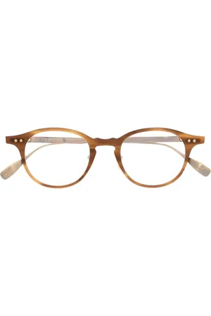 DITA EYEWEAR Tortoiseshell-effect round-frame glasses
